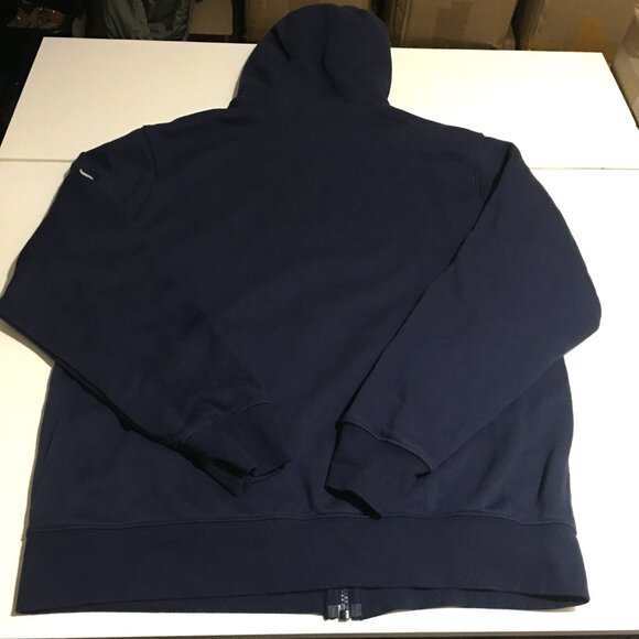 Nike Club Fleece Hoodie Full Zip Sweatshirt Mens Large Blue Olympic - Picture 7 of 9